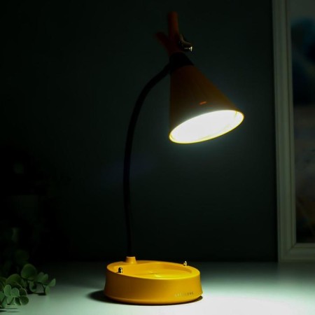 A table lamp with a dimmer 16299/1yl LED 4W USB AKB 3000-6000K yellow 12.3x12.3x37 cm Risalux 544-3
