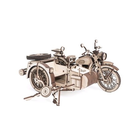 Wooden designer "Motorcycle with stroller" Uranus "-3