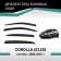 Defly window deflectors for Toyota Corolla (E120), 2000-2007, hatchback