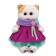 Soft toy "Lee in a dress and snood", 24 cm