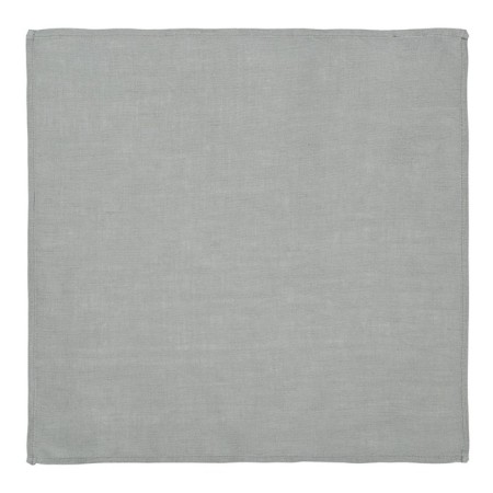 Serving napkin made of gray flax in gray color Essential, size 45x45 cm-1