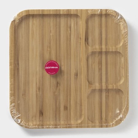 Menzhnitsa Dolyana Striata, 25 × 25 × 1.5 cm, 4 sections, bamboo-3