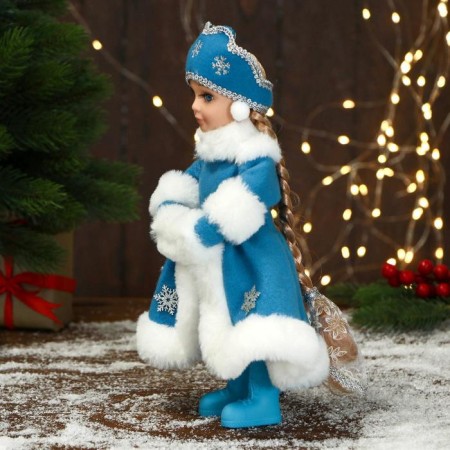 Snow Maiden "In a magnificent fur coat with stars" 14x30 cm-1