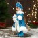 Snow Maiden "In a magnificent fur coat with stars" 14x30 cm
