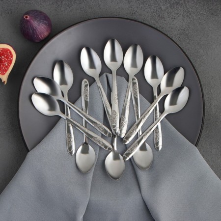A set of spoons of tea stainless steel "Spring", h = 13 cm, 12 pcs