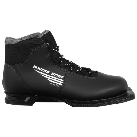 Ski boots Winter Star Classic, NN75, p. 44, black color, white logo-5