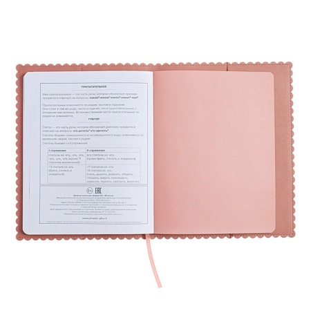 Universal Grade 1-11 Diary, 48 sheets "hare ears", soft cover of artificial leather, applique, foil embossing, figured cutting, universal cheat sheet, lies, block 80 g/m2-12