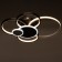 Cialogs from PDU 1895/6 LED 124W Dimmer black and white 59x49x11.5 cm Bayerlux