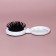 Massage Cats comb, folding, with a mirror, 6.5 × 2.5 cm, white color