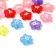 Acrylic bead "English letters" mix, flower, 12 × 4 mm, set 10 g, color mix