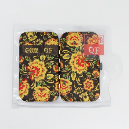 The manicure set "Khokhloma", 6 items, in a case, multi -colored-6