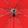 Mechanical umbrella "plain", 3 additions, 8 knitting needles, r = 48 cm, red color