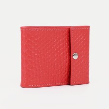 Women's wallet on the button, color tea rose