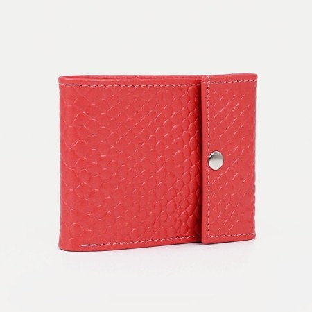 Women's wallet on the button, color tea rose