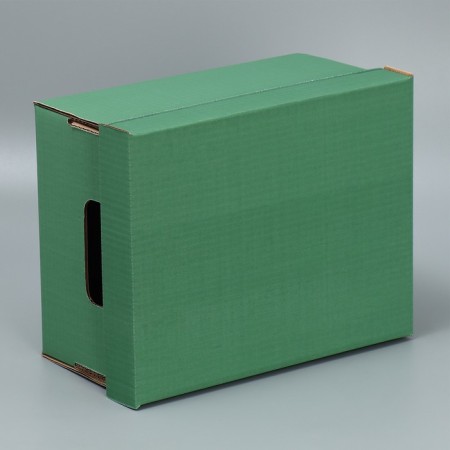 Gift folding box, packaging, “olive”, 32.2 x 25.2 x 16.4 cm-2