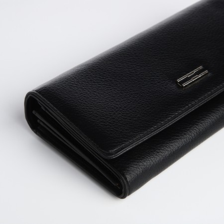 Women's wallet on a magnet, black color-2