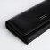 Women's wallet on a magnet, black color