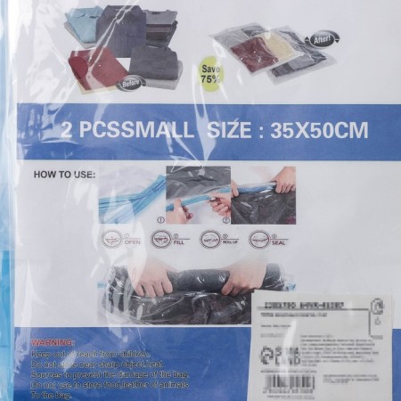 Vacuum bag twisting road, 38 × 54 cm, 2 pcs, color mix-8