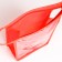 Cosmetic bag with lightning, red color