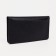 Male purse without fastening, for bills, for cards, black color