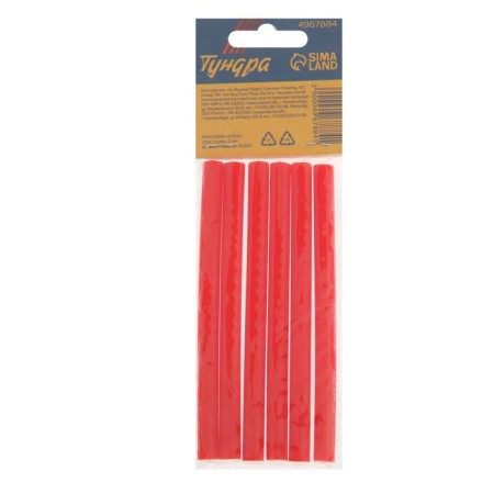 Glue rods tundra, 7 x 100 mm, red, 6 pcs.-6
