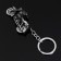 Cartage keychain, bike, metal, dark chrome