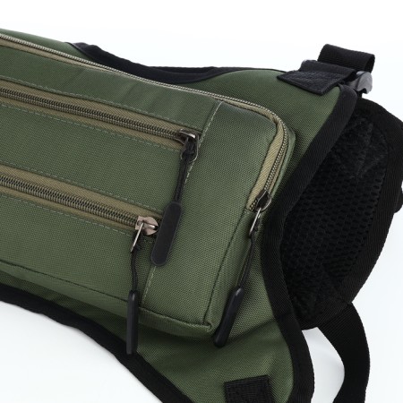 Babberry bag with lightning, 2 external pockets, green color-7