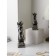 Set of figures "Horse head", polystone, 41 cm, silver color