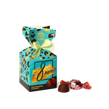 Chocolate sweets "since March 8", in a box-confet, 150 g.-1