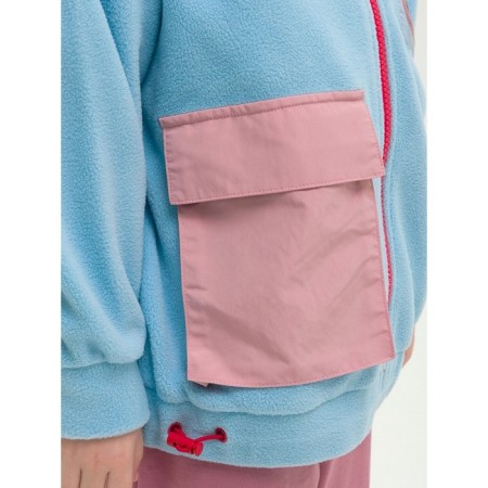 Jacket for girls, height 86 cm, blue color-4