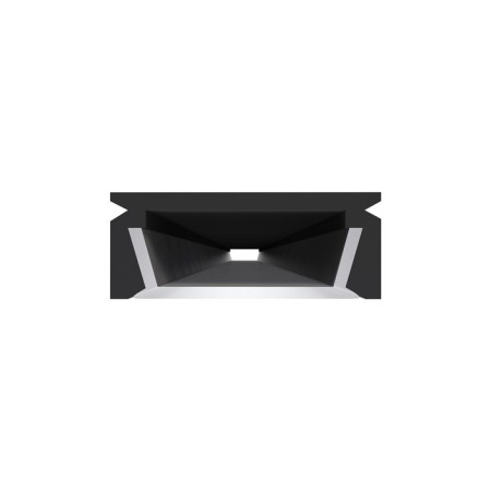 Aluminum profile Apeyron, 15.2x6 ​​mm, invoice, 1 m, black case, white Russ., Access.-2