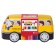 Faber-Castell Connector School Bus + 10 clips, in a metal box, 33 colors
