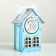 Wooden box, 13.5 × 11.5 × 21 cm "XV", gift packaging, blue