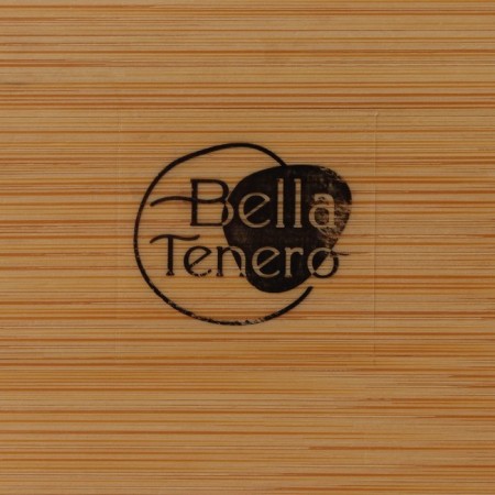 Porcelain set for spices on the Bellatenero bamboo stand, 3 objects: Solonka 90 ml, pistor 90 ml, stand, white color-7