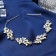 Hair accessory "Gelaya" (with invisible) Assorted flowers, 23.5 cm, silver-white