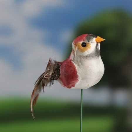 Plug "bird Blide Blue" 3x5cm/9cm, set 12pcs-13