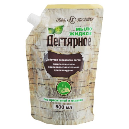 Liquid soap Nevskaya cosmetics "Degtyar", Doy-Pak, 500 ml