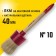 Round brush Stayer Universal 0141-40, natural bristles, wooden handle, 40 mm