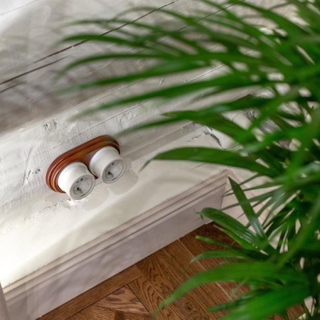 Grounding socket WL18-03-01, white color, retro-1