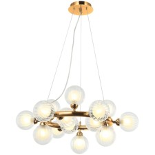 Shardin 15xg9 LED 63x63x40-150 cm lamp, bronze color