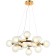 Shardin 15xg9 LED 63x63x40-150 cm lamp, bronze color