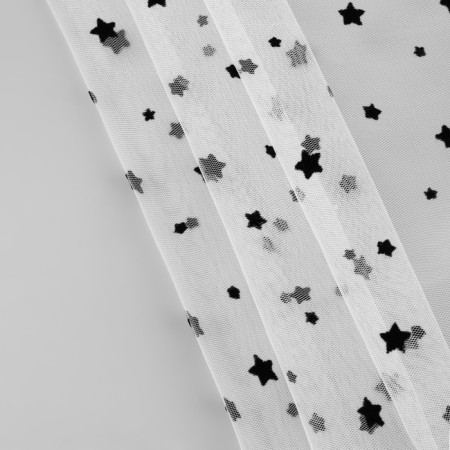 Glass with Flac "Stars", 150 cm, 1 ± 0.2 m, white color-2
