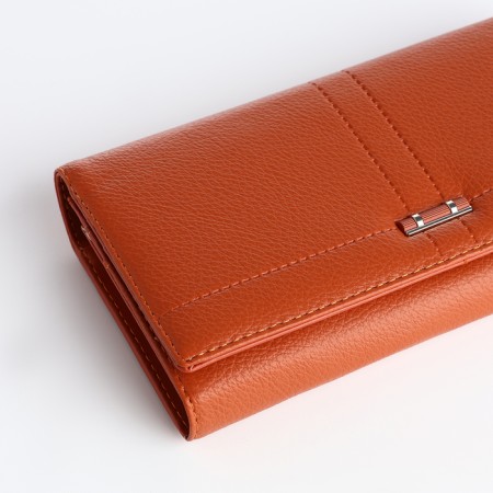Women's wallet on a magnet, orange color-2