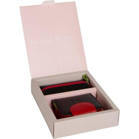 Gift set: Wallet/Key, Black/Red color-1