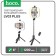 LED ring lamp Hoco LV03 Plus, 6 "(17 cm), 3 modes, battery 1200 mAh, black