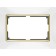 Frame for a double outlet WL03-FRAME-01-DBL-WHITE-GD, color gold, white