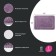 Bathroom rug IDDIS, 65x45 cm, microfiber, purple color