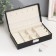 Casket to the leatherette for jewelry "Black matte" 6.5x12.6x21 cm
