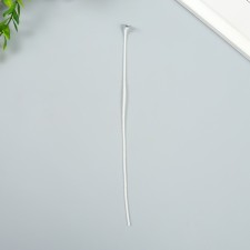Fitter for a candle cotton, white metal 20 cm