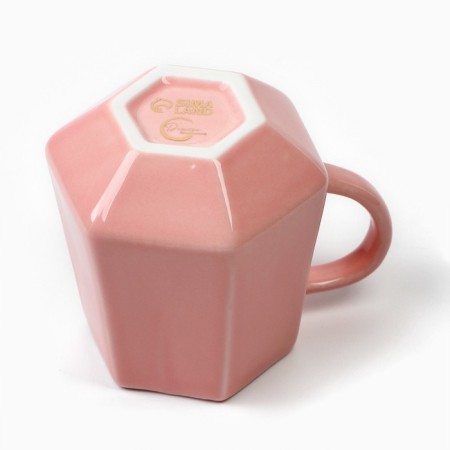 Ceramic mug “Dream”, 300 ml, pink color-3